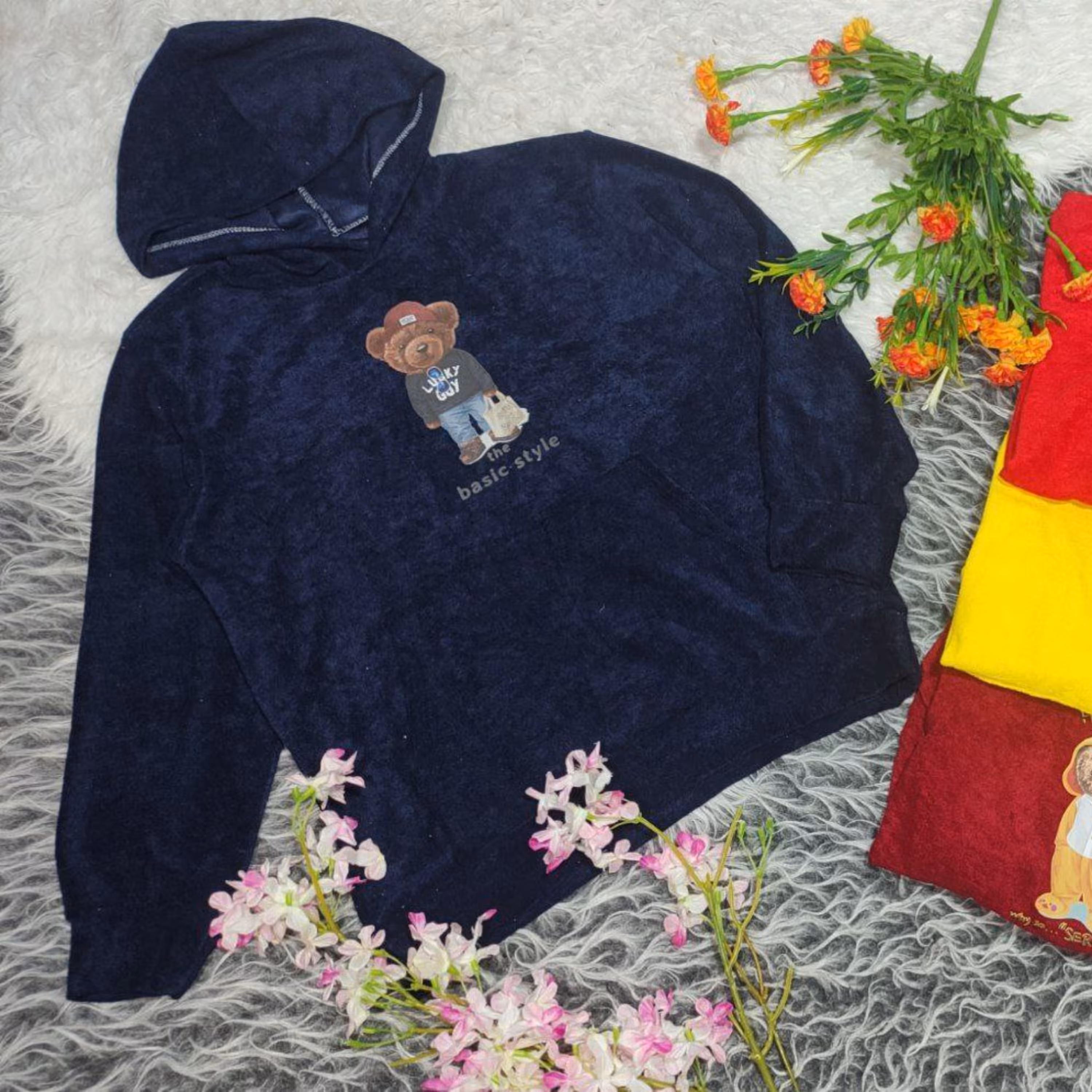 هودی اسپرت مخمل حوله ای مناسب برای 5تا9سال