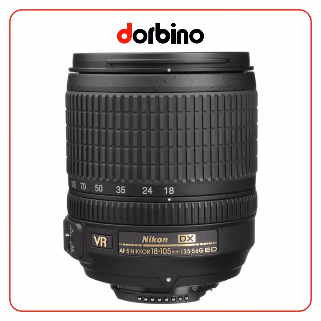 لنز نیکون Nikon AF-S DX NIKKOR 18-105mm f/3.5-5.6G ED VR Lens - فروشگاه دوربین دوربینو