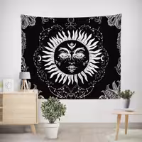 پوستر پارچه ای طرح تپستری خورشید کد 046 سایز 50 در 70 سانتی متر