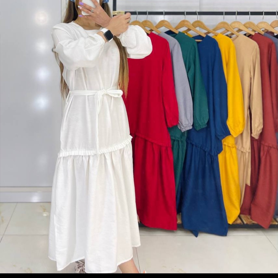 ماکسی ساحلی دامن چین دار