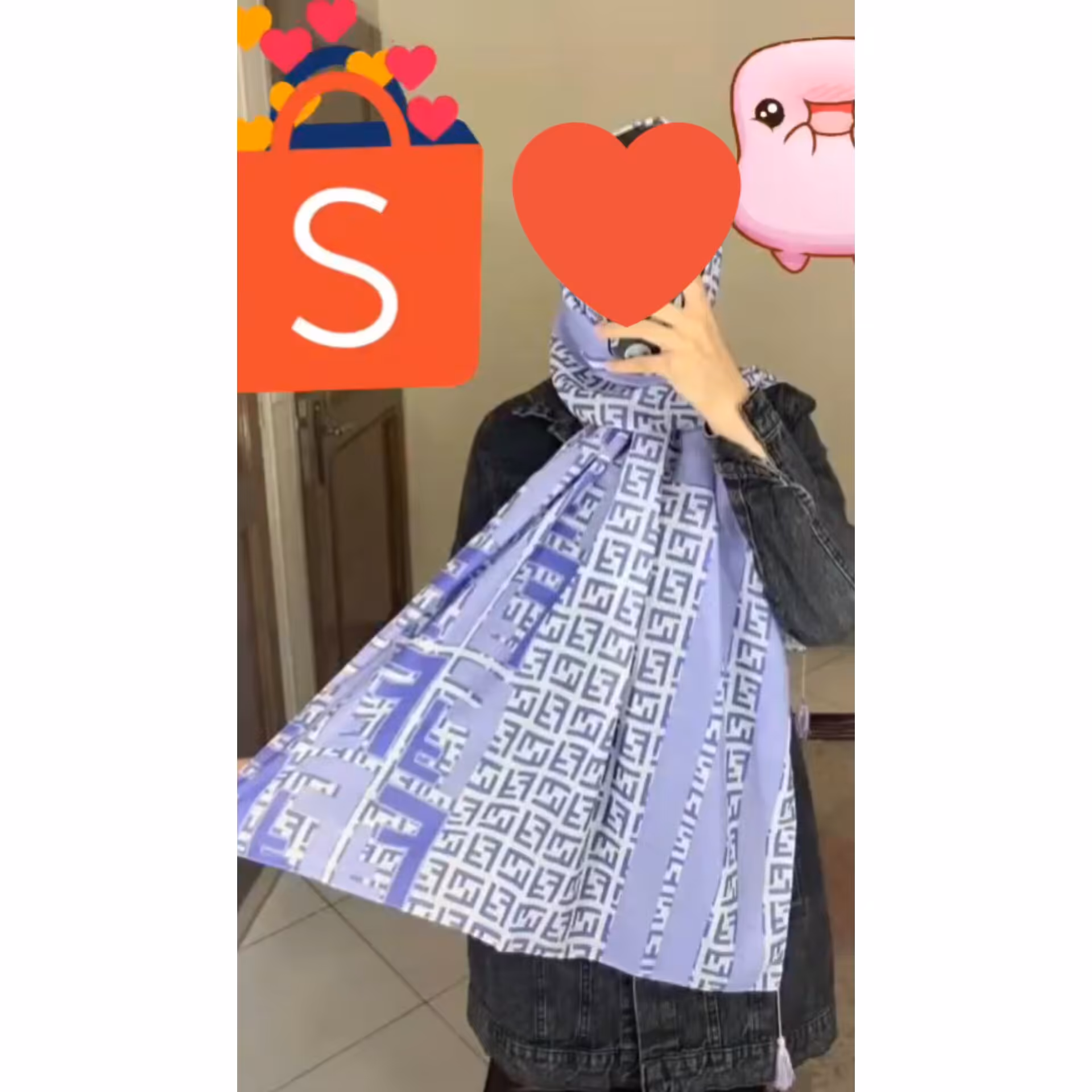 شال نخی چاپی