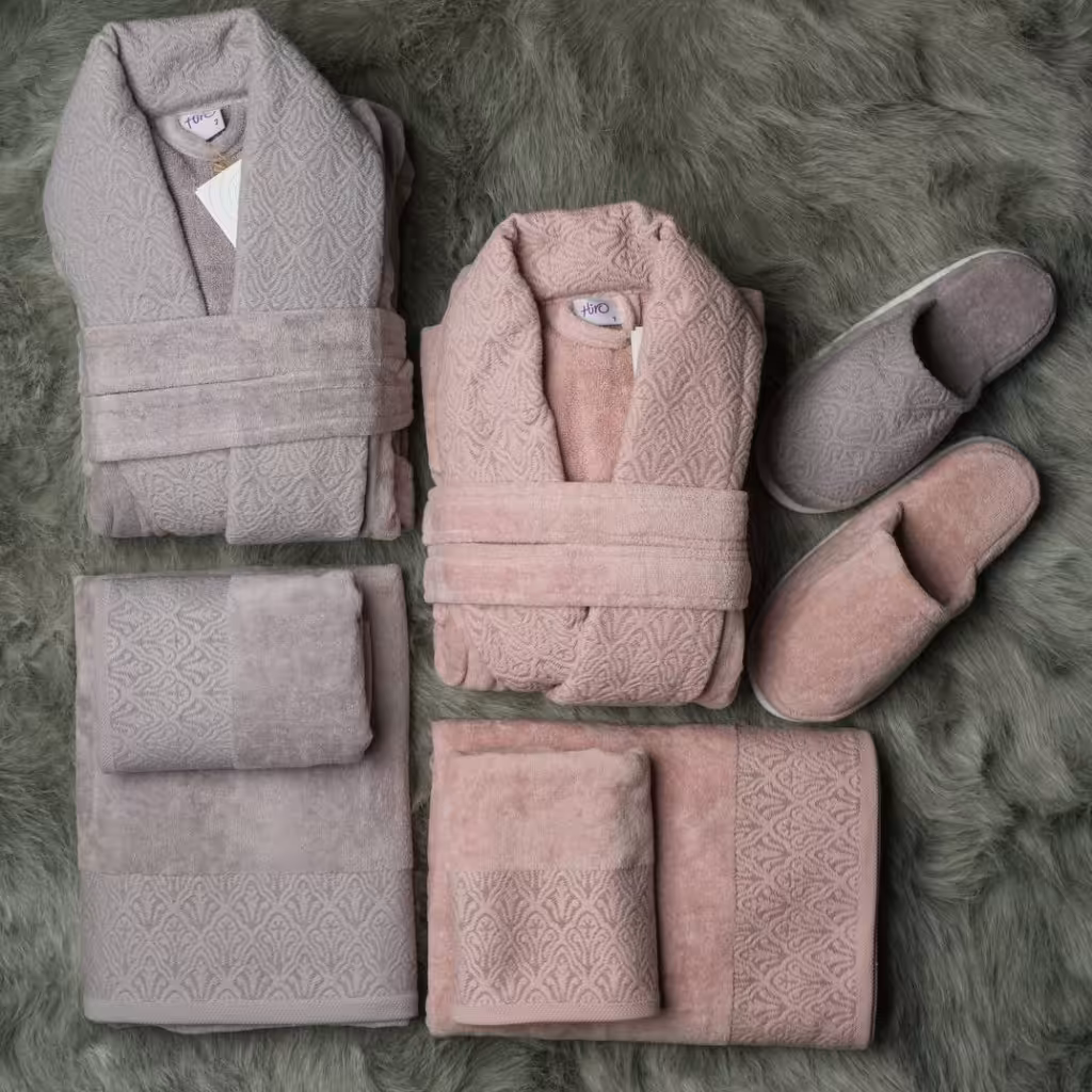 ست حوله عروس و داماد 10 تیکه هیرو