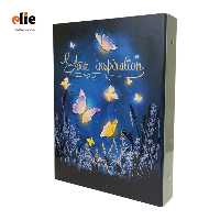 دفتر کلاسور جلد سخت 160 برگ پاپکو طرح Butterfly
