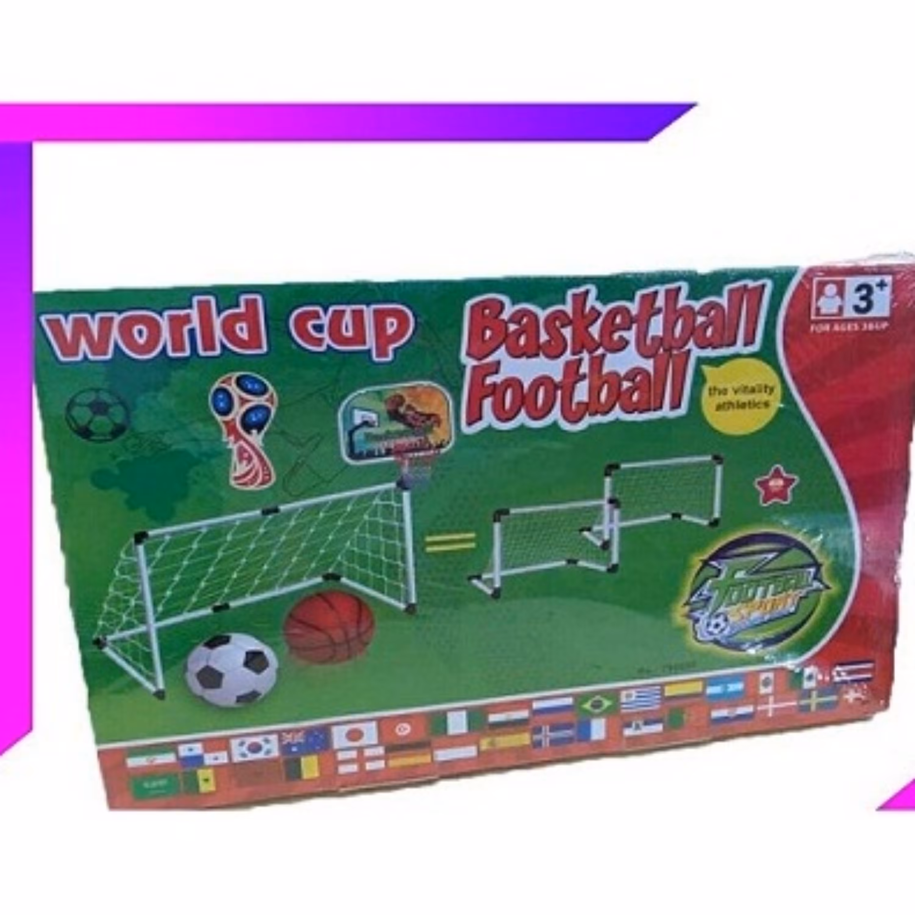 بازی و هیجان با فوتبال بسکتبال جوان