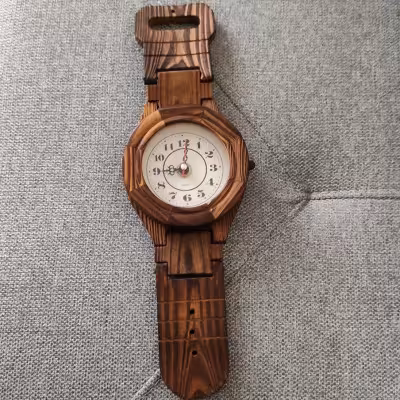 ساعت دیواری و رو میزی چوبی