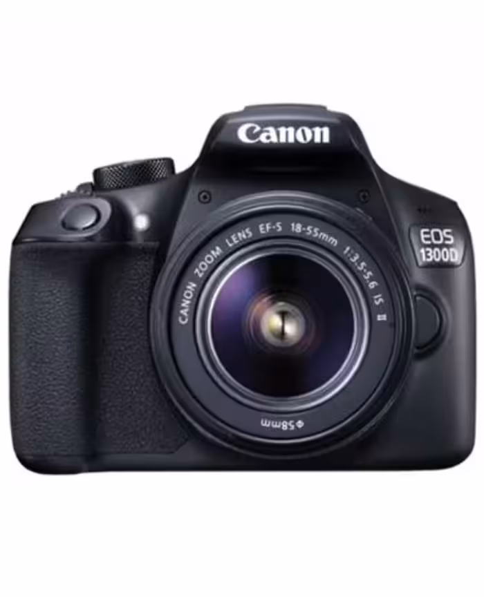دوربین دی اس ال آر کانن مدل EOS 1300D به همراه لنز 18-55 میلی‌متری IS II