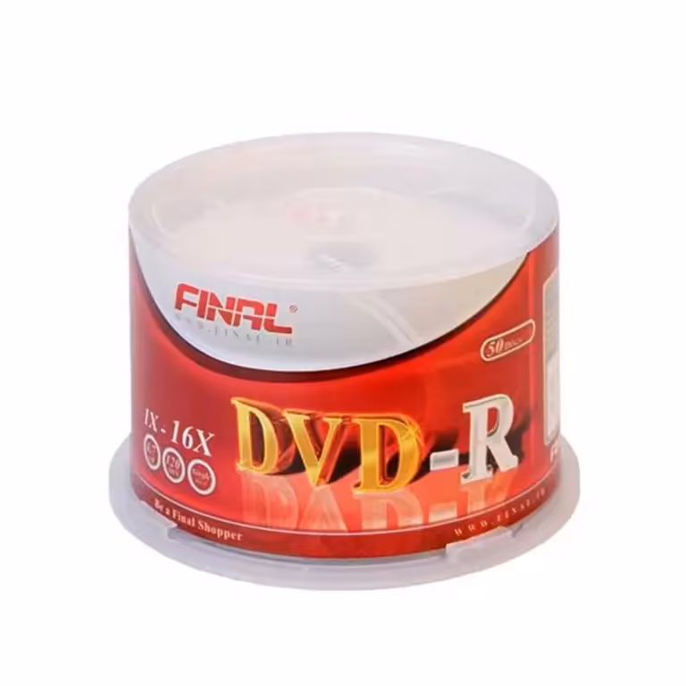 دی وی دی خام فینال مدل DVD-R بسته 50 عددی
