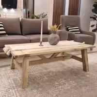 میز جلو مبلی چوبی