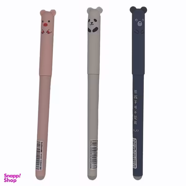 خودکار مدل پاک کن دار طرح حیوانات مجموعه سه عددی