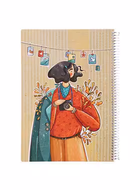 دفتر مشق 50 برگ مسترنوت طرح دخترانه - خرید دفتر 50 برگ - چی بخونم