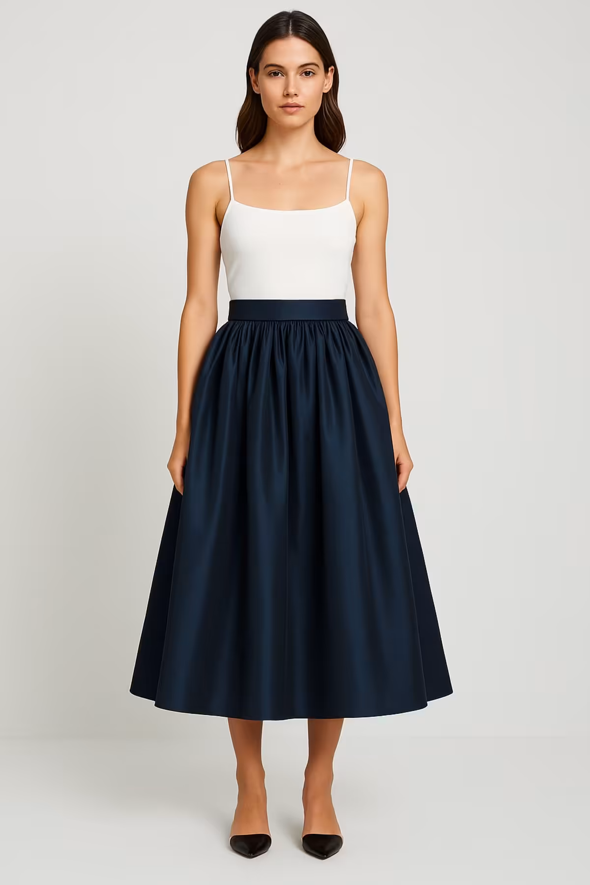 دامن آبی زنانه شیک و کمر بلند Mert Erkan