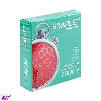 کاندوم اسکارلت (Scarlet) مدل Lovely Fruity بسته 3 عددی
