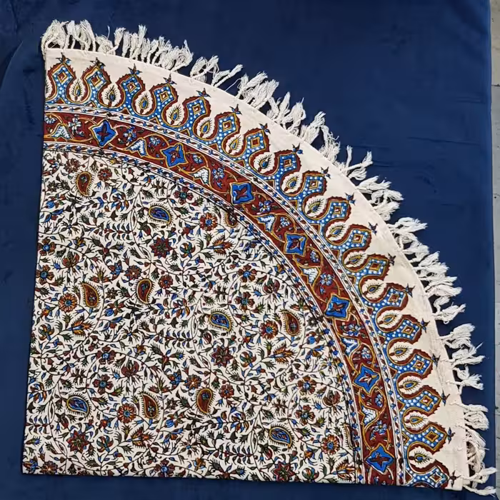 سفره قلمکارگردممتازنقش بته بادامی 1متری