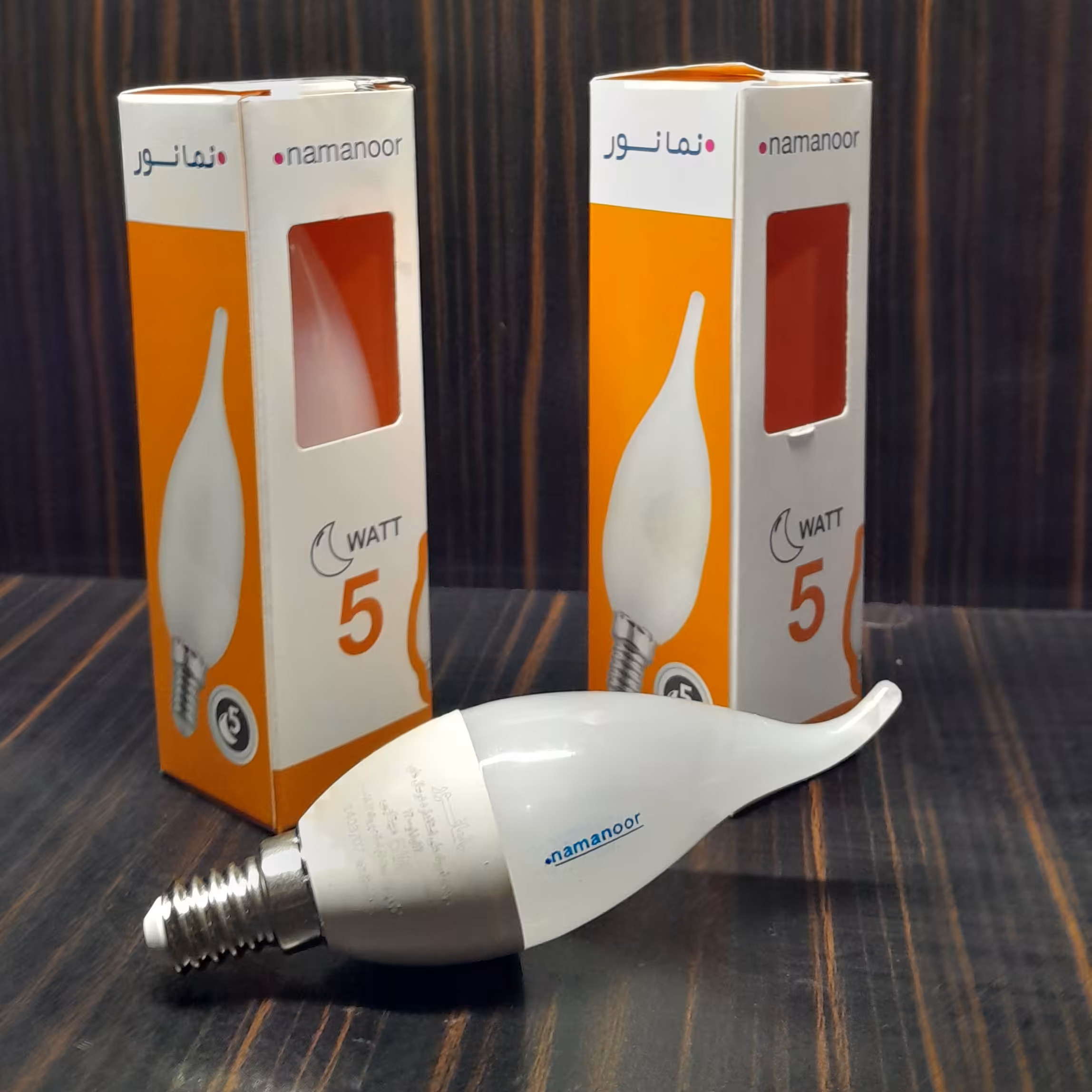 لامپ 5وات اشکی لوستری نمانور با گارانتی15 ماهه تعویض در رنگ مهتابی و آفتابی در بسته 30 عددی 