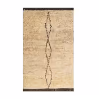 گلیم گبه دستبافت مدل شگی طرح مراکشی کد 4010702
