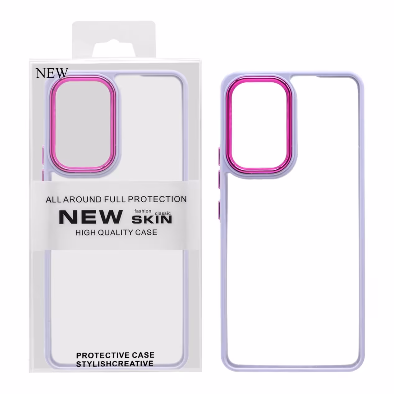 قاب-گارد موبایل اورجینال Samsung A53-5G - New Skin - یاسی (پک دار)-کد2547