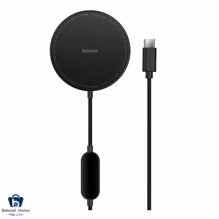 شارژر وایرلس آیفون بیسوس مدل Simple Mini2 Magnetic CCJJ010001