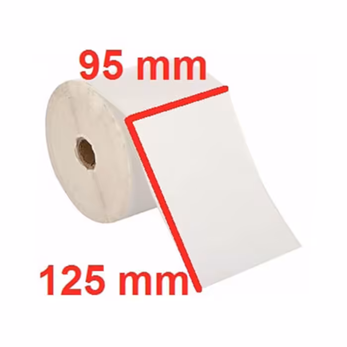 لیبل PVC سایز 95x125 میلی متر