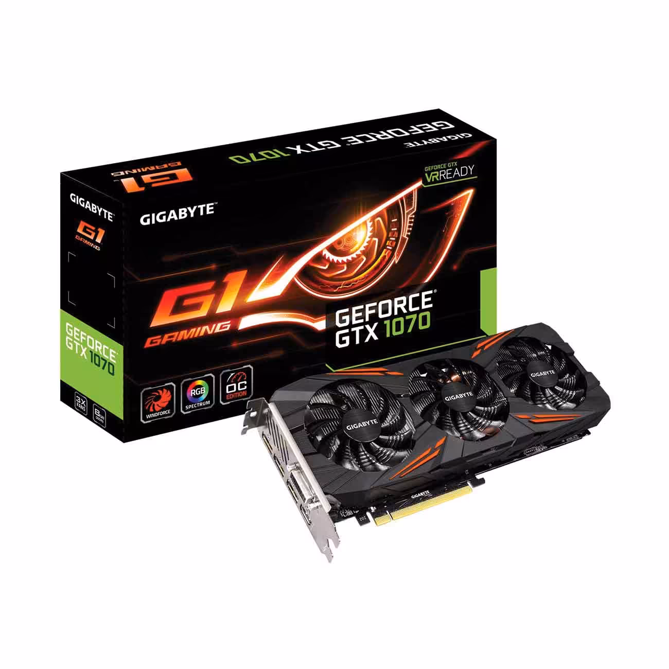 کارت گرافیک گیگابایت GIGABYTE GTX 1070 G1 GAMING 8G