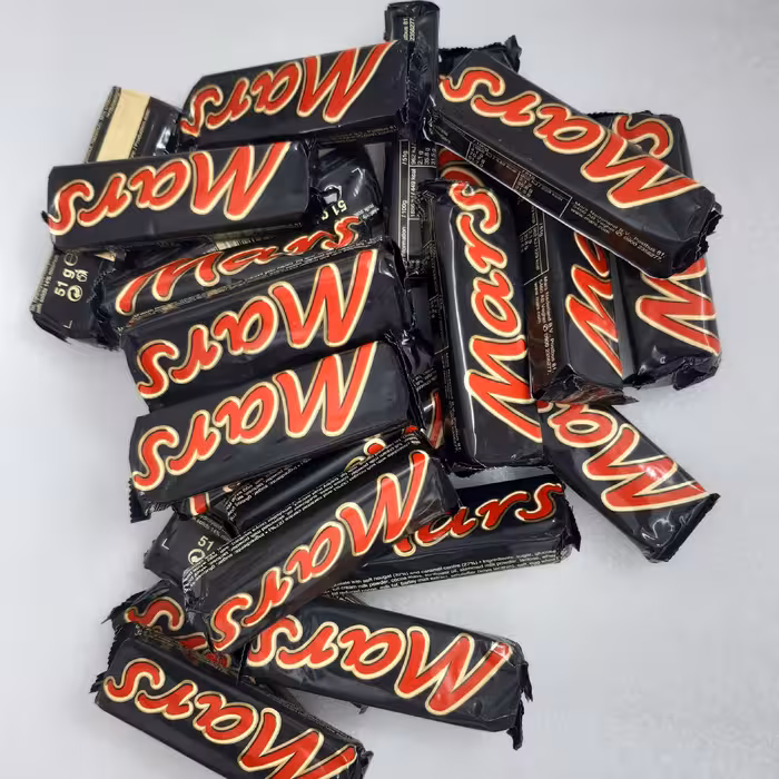 شکلات مارس تکی وزن هر عدد51گرم ارسالسراسر کشور شکلات مارس اصلی فروش بصورت عددی(دونه)