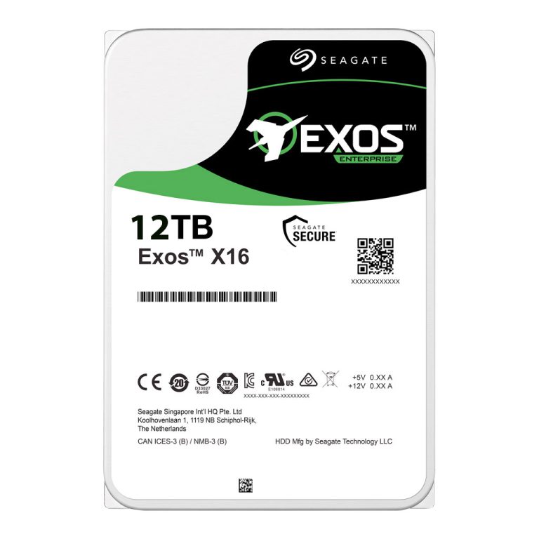 هارد اینترنال سیگیت مدل ST12000NM002G Exos X16 12Gb/s SAS ظرفیت 12 ترابایت