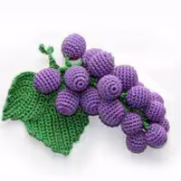 پک سه تایی انگور بافتنی دستبافت رنگ سرخابی سفارشی