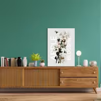 تابلو شاسی ابرنگی طرح شکوفه های سیب سایز 30 در 40 سانتیمتر