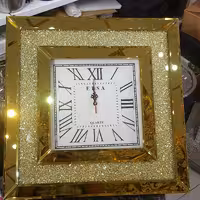 ساعت دیواری طلایی کد 1