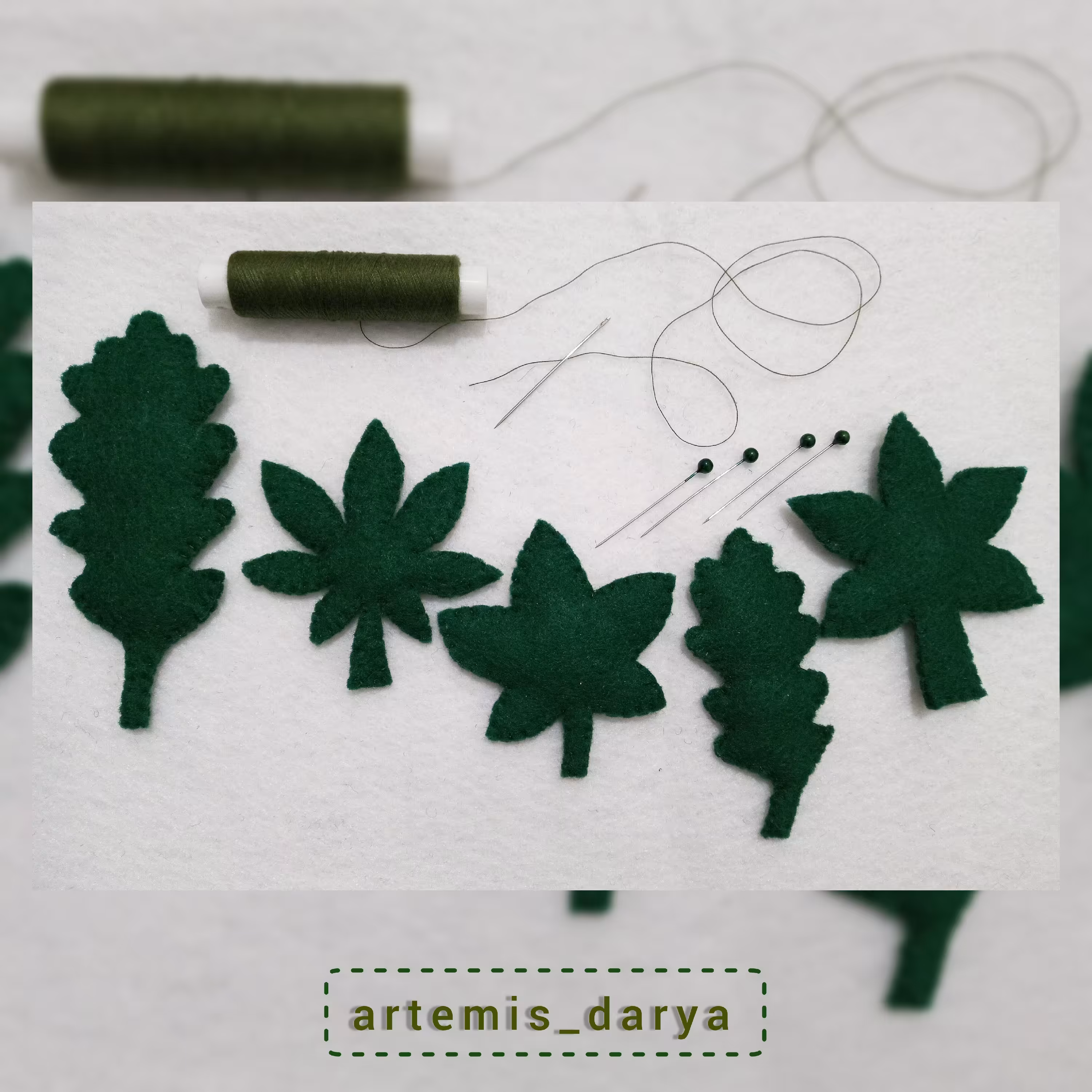 پک پنج تایی رویخچالی، طرح برگ سبز