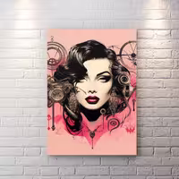 تابلو دکوراتیو طرح آرایشگاه زنانه HQs-1473