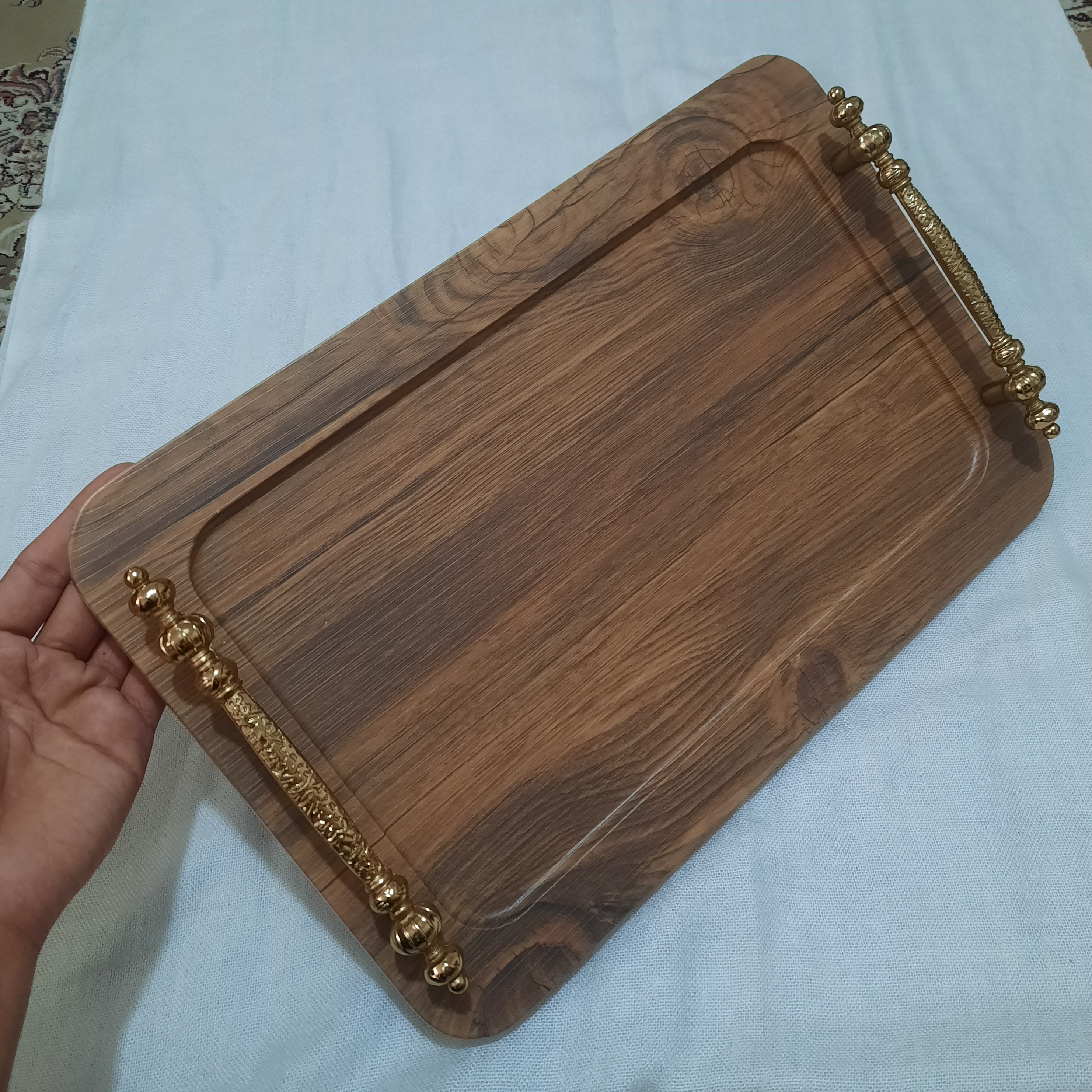 سینی چوبی طرح مستطیل بزرگ