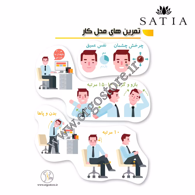 پوستر تمرین های محل کار