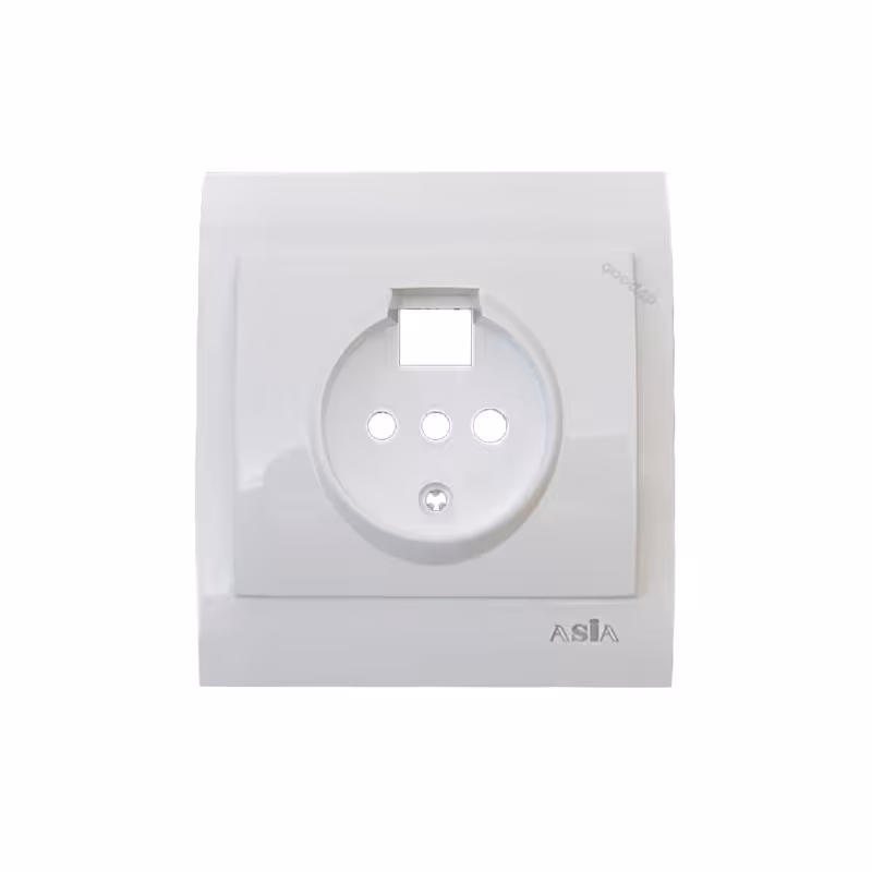 قاب پریز تلفن دو منظوره آسیا الکتریک مدل آمیتیس