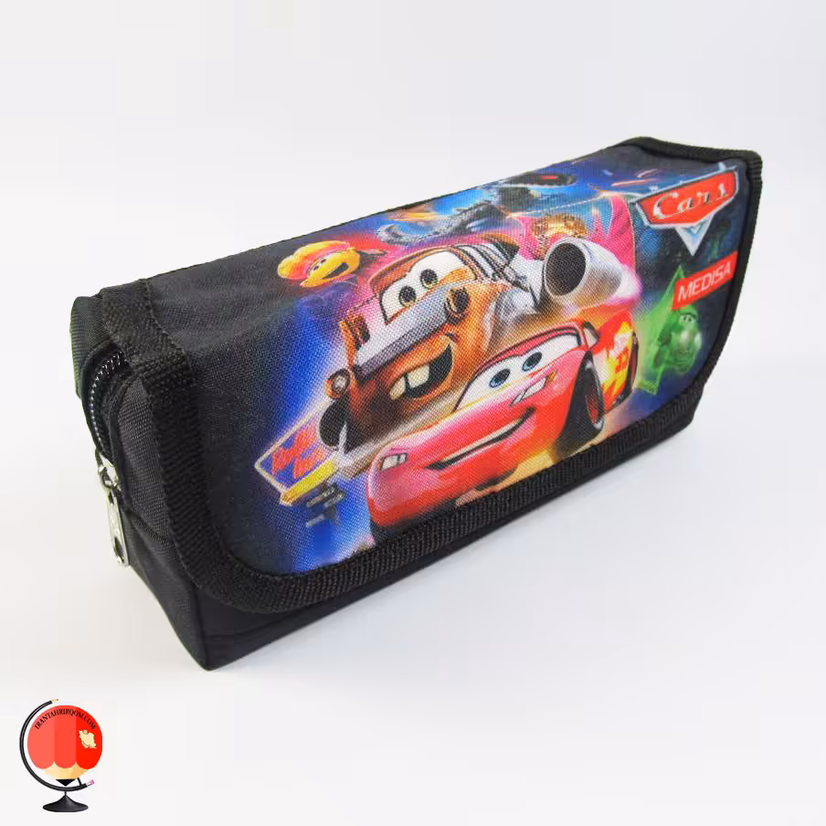 جامدادی پسرانه سه زیپ طرح ماشین مدیسا