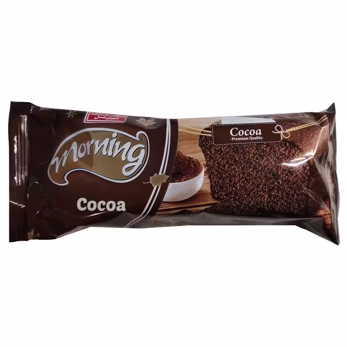 کیک صبحانه با طعم کاکائو و مغزی کاکائو شیرین عسل - 100 گرم بسته 12 عددی