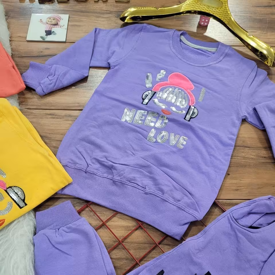 بلوز شلوار آستین بلند دخترونه 