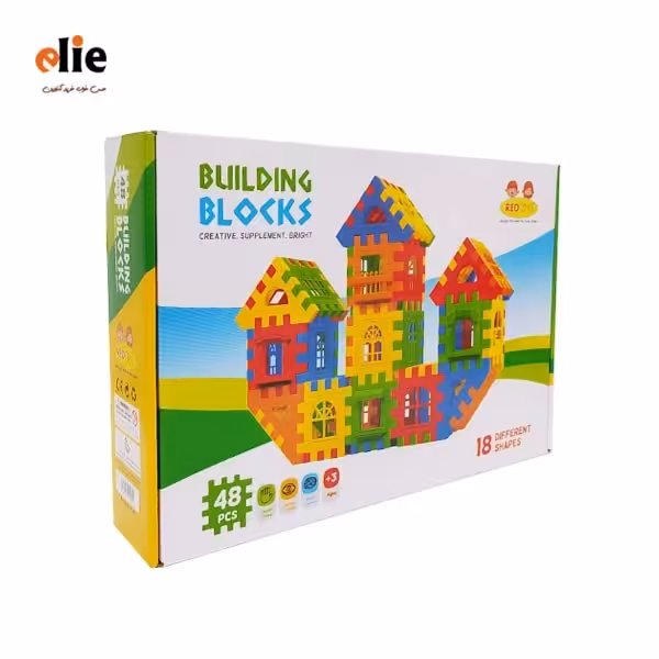 بازی ساختنی بلوک های خانه سازی 48 قطعه