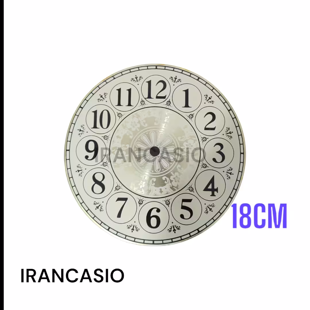صفحه فلزی ساعت دیواری با کیفیت  قطر صفحه 18