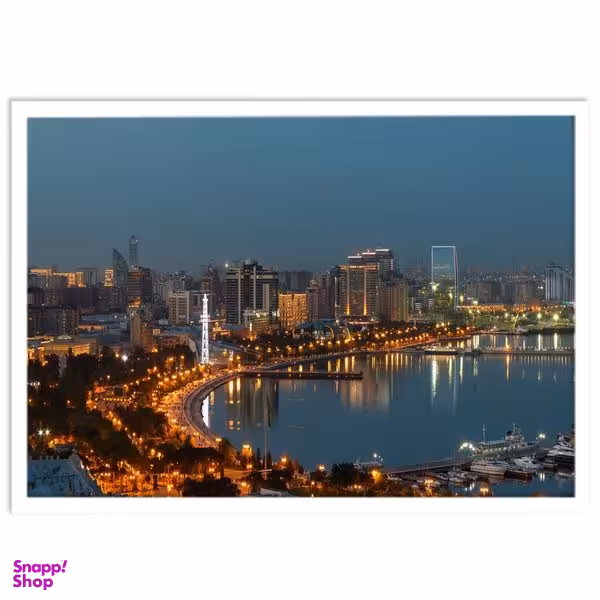 تابلو نوری بکلیت طرح منظره شهری باکو مدل W-14189