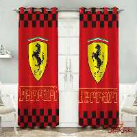 پرده 2عددی طرح لوگوی ماشین فراری(Ferrari) کد 2347