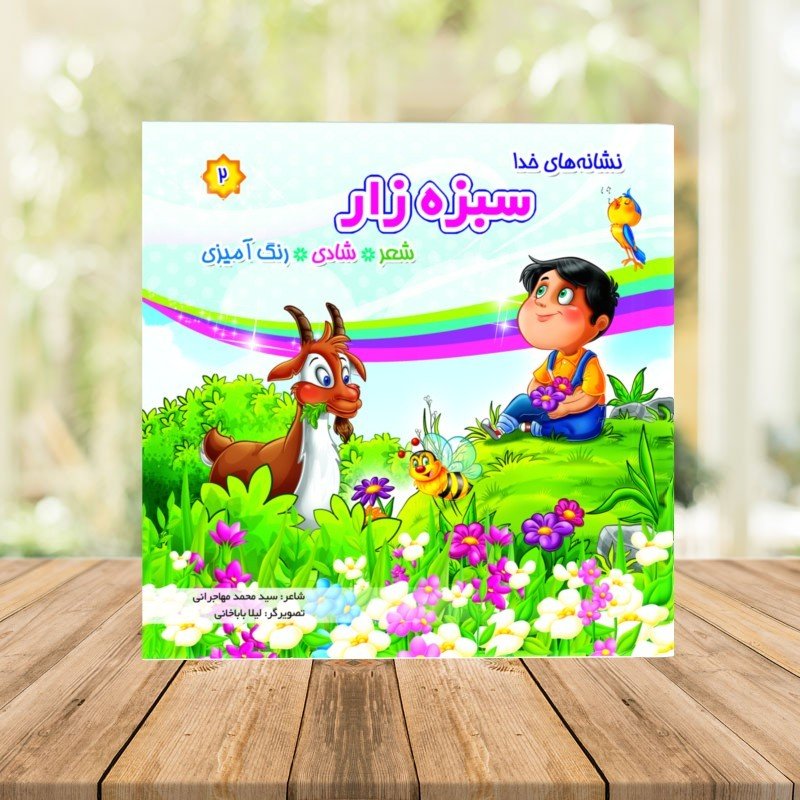 کتاب نشانه های خدا (سبزه زار) شعر شادی رنگ آمیزی