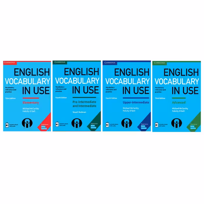 کتاب English Vocabulary in Use اثر Michael McCarthy And Felicity ODell انتشارات الوندپویان چهارجلدی