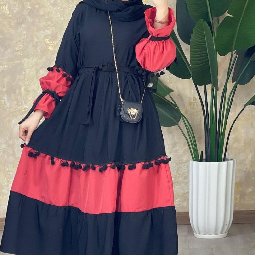 مانتو پیراهنی منگوله دار