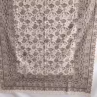 رومیزی قلمکار اعلا صادراتی 200 در 135 طرح سیاه قلم