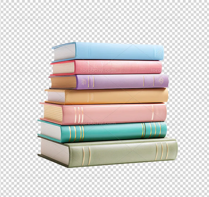 عکس PNG کتاب رنگارنگ | گرافیک با طعم تربچه