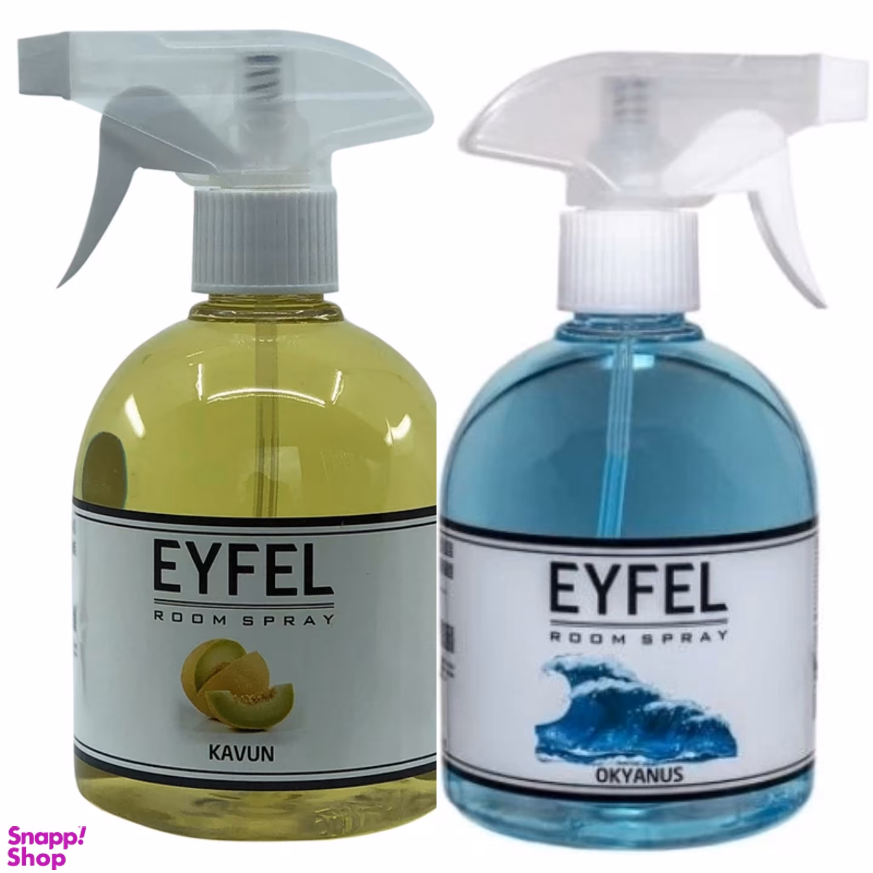 خوشبوکننده هوا ایفل مدل اقیانوس و طالبی حجم 500 میلی لیتر مجموعه 2 عددی