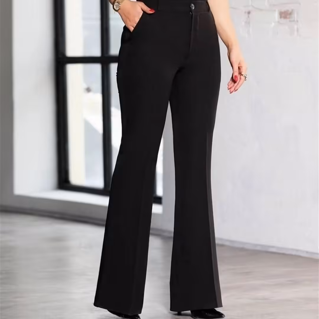 شلوار زنانه دمپا گشاد مشکی 