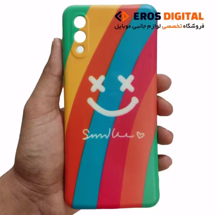 قاب طرح دار سامسونگ A02 پاپ سوکت دار - کد3