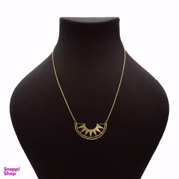 گردنبند طلا 18 عیار زنانه شمیم گلد گالری مدل خورشید