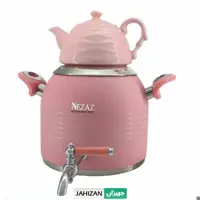کتری قوری استیل رنگی نزاز کف چدن مدل 3031